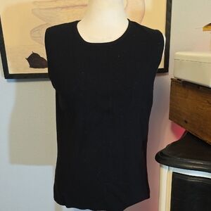 Nordstrom Knit Black Sleeveless Top Size Small
